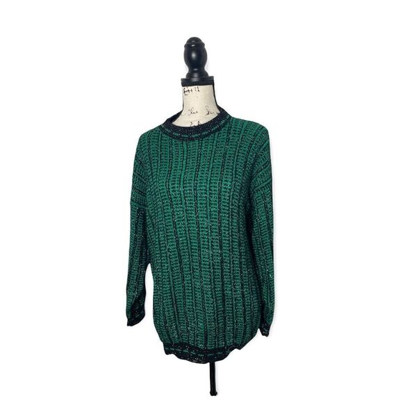 Huntington Ridge SZ M long vintage green sweater - Picture 3 of 4